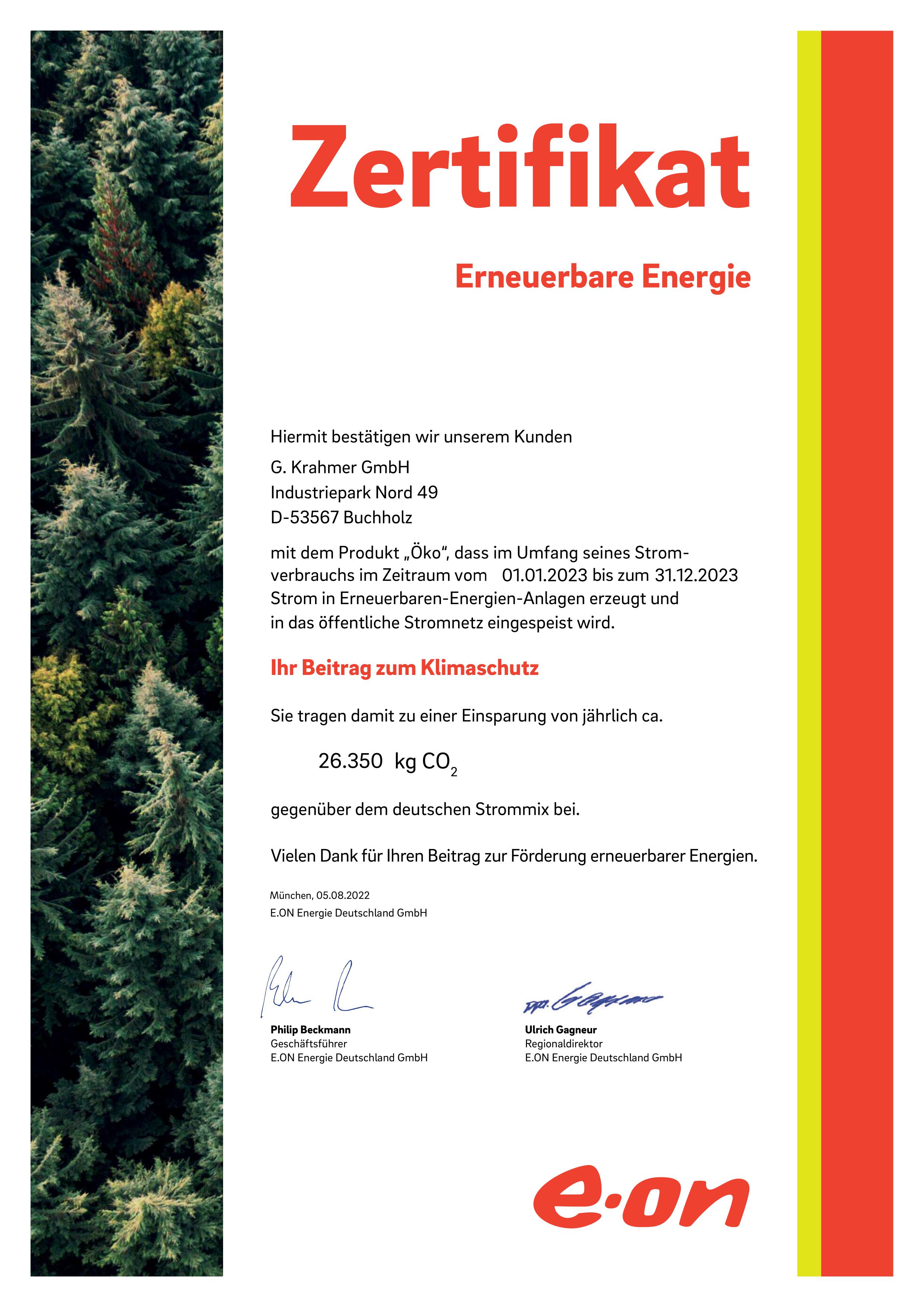 Innogy Certificate